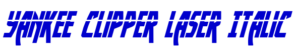 Yankee Clipper Laser Italic الخط